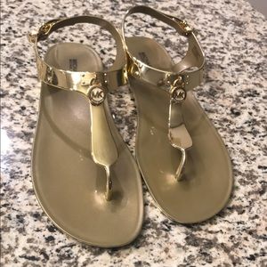 Michael Kors Gold Sandals